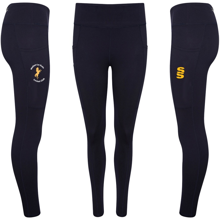 Youth's Performance Full Length Leggings : Navy