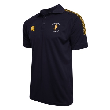 Dual Solid Colour Polo : Navy