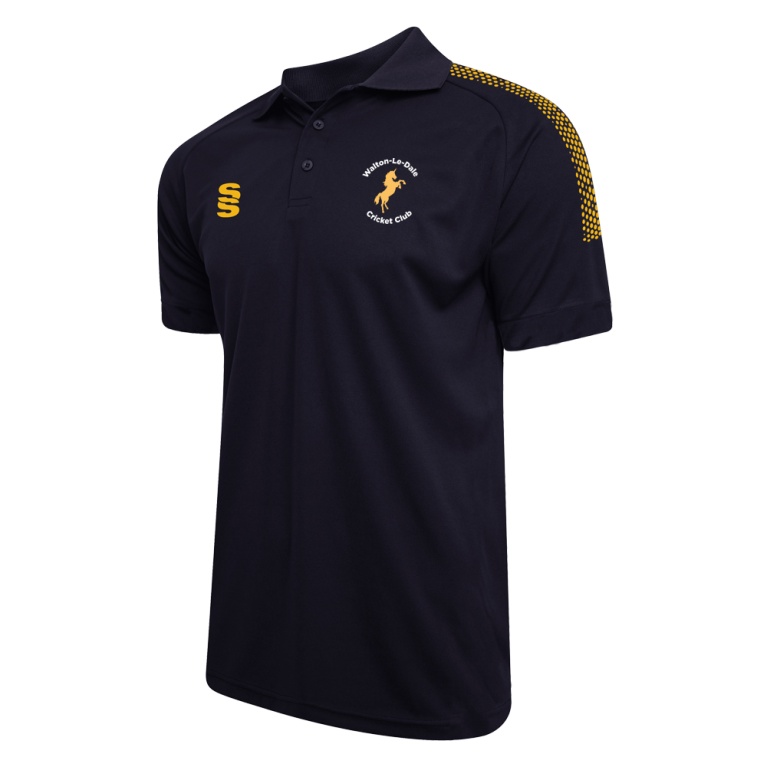 Dual Solid Colour Polo : Navy