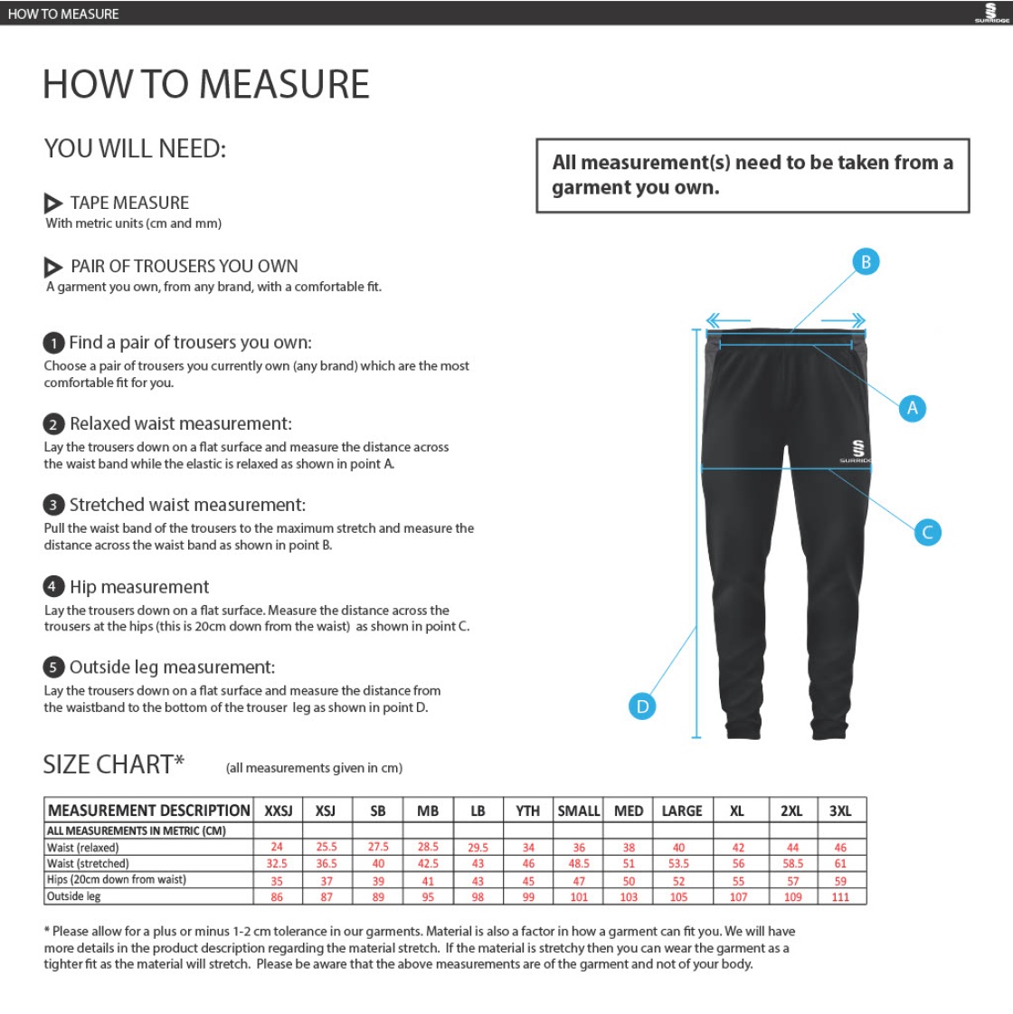 Dual Skinny Pant : Navy - Size Guide